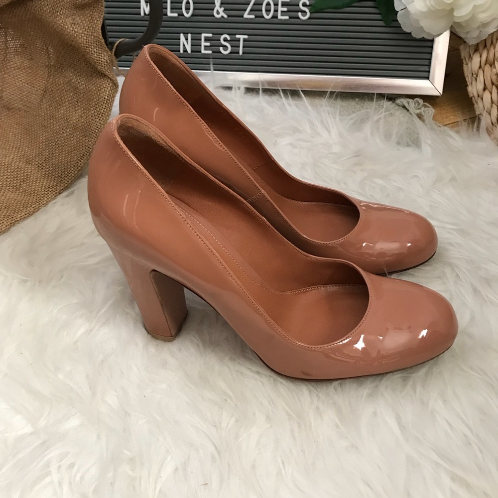 Gianvito Rossi Mocha Leather chunky heels 37 1/2 - Picture 3 of 7